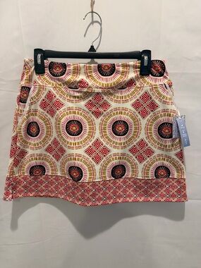 NWT Sigrid Olsen skort Geometric Print size M.pockets,golf,tennis,pickleball,G1